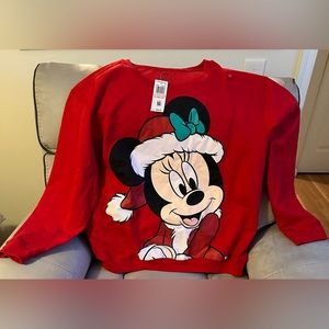 NWT Minnie Mouse holiday Sweatshirt